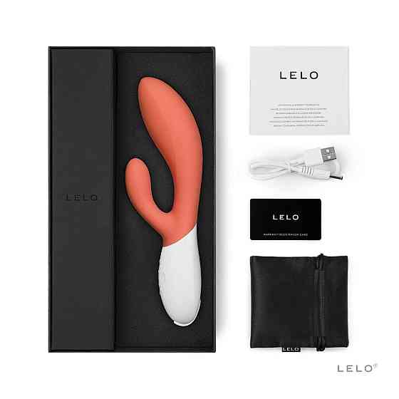 Вібратор-кролик LELO Ina 3 Coral, 10 режимів вібрації, потужний мотор Sex Aura Київ