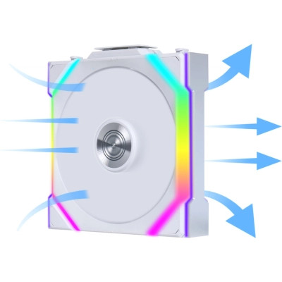 Кулер до корпусу Lian Li Uni Fan SL WIRELESS 120-1, White (G99.12SL1W1W.00) Вінниця - фото 7