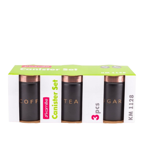 Набір ємностей для сипучих продуктів 3шт 9,5*12см KAMILLE 1128 Житомир - изображение 3