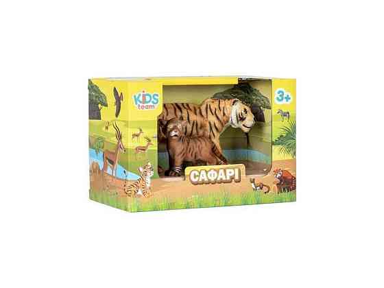 Набір тварин Сафарі Q9899-A20 Тигриця та тигренята ТМ KIDS TEAM ANIMALS Київ