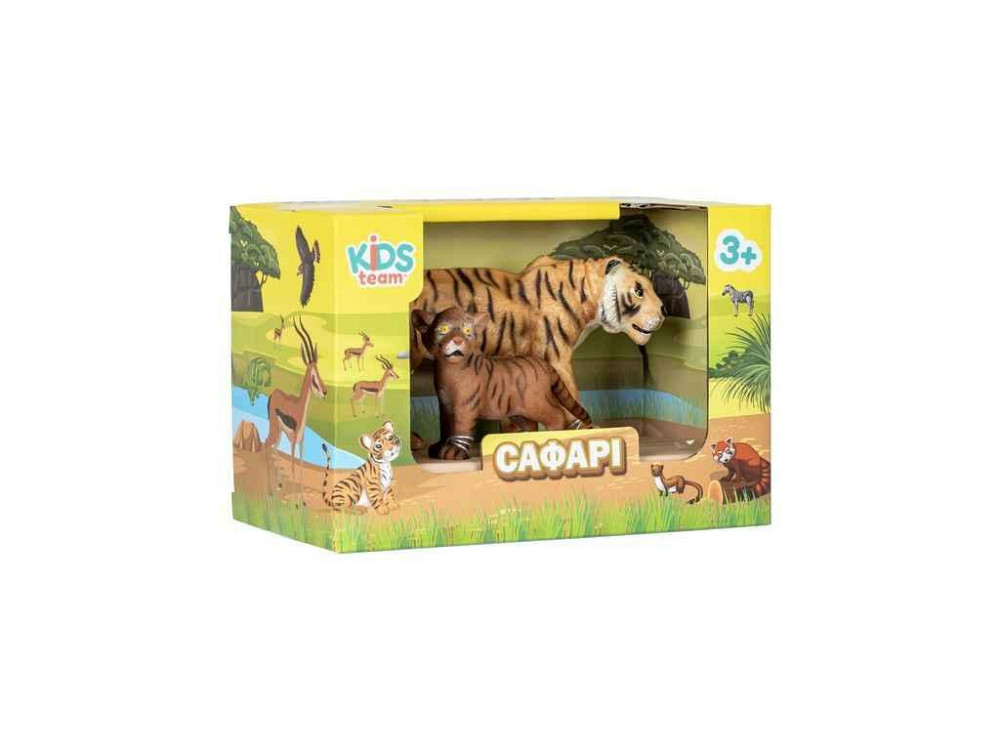 Набор животных Сафари Q9899-A20 Тигрица и тигрята ТМ KIDS TEAM ANIMALS Киев - изображение 1