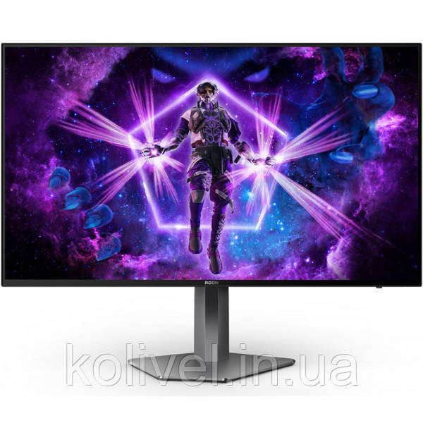 TFT 27" AOC AGON PRO AG276QZD, QHD, OLED, 240Hz, 0,03ms, 2xHDMI, DP, USB-hub, HAS, Pivot, чорний (AG276QZD) Київ - фото 1