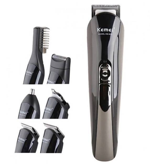 Машинка для стрижки Бритва Триммер Kemei KM-600 11 в 1 Стайлер с подставкой Винница - изображение 4