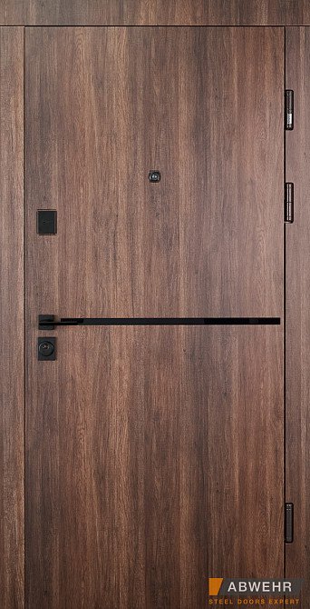 Двери входные, квартирные ABWEHR. Модель 251 LAGUNA Цвет Дуб табак / Белый 960 Киев - изображение 1