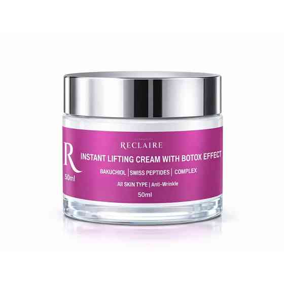 Моментальный лифтинг-крем с эффектом ботокса Lifting Cream with Botox Effect Reclaire cosmetics 50 мл Киев