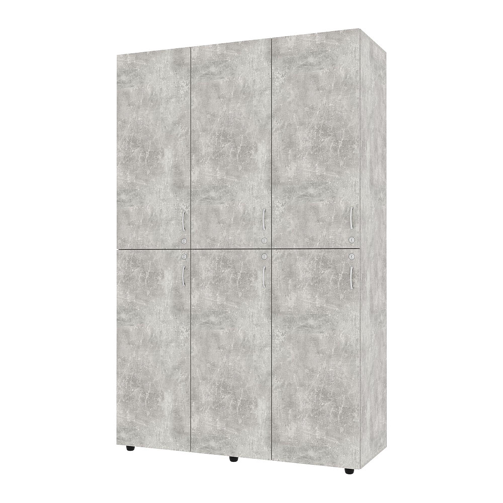 Шкаф секционный для раздевалки ШС-1, Бетон, 1200/468/1900 Львов - изображение 1