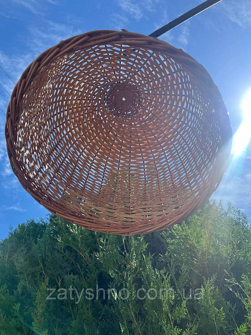 Абажур купольный  из лозы  35 см Киев - изображение 9