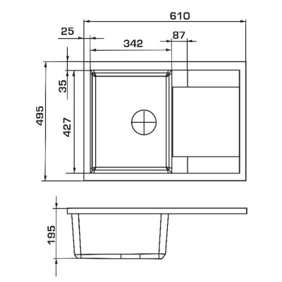 Мийка кухонна GRANADO ALTEA terra (gr1303) Вінниця - фото 7