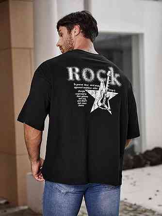 Футболка мужская с принтом  44 Черная 2634326155 Днепр