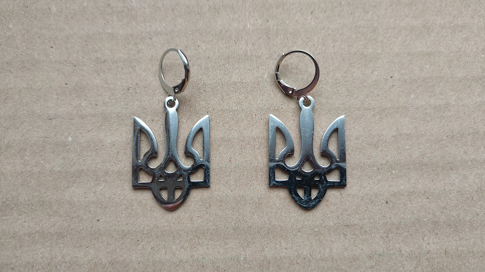 Серьги Герб Украины, серьги бижутерия Киев - изображение 8