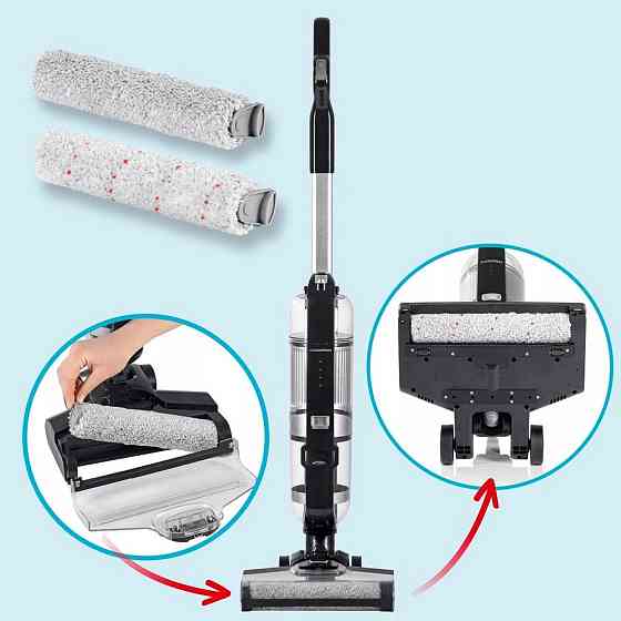 Моющий пылесос беспроводной,до 80 минут,600 Вт,LED-подсветка,Top Kitchen TK241 SBR Киев