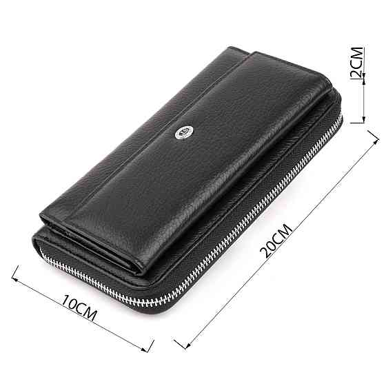 Кошелек кожаный женский ST Leather 19292 Черный Киев