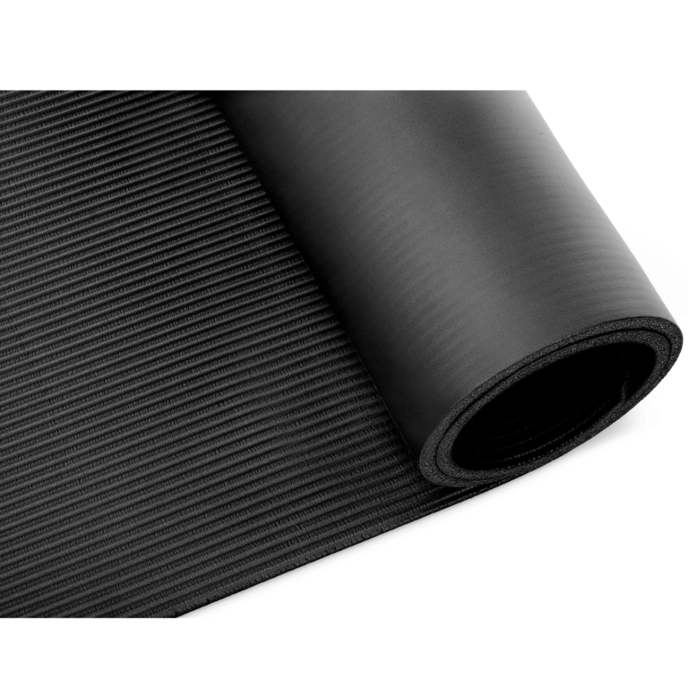 Коврик (мат) для йоги и фитнеса Gymtek NBR 1см черный Киев - изображение 6