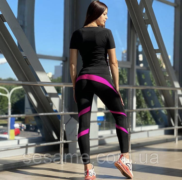 Тренувальний костюм для фітнесу лосини та топ Харків - фото 3