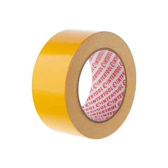 Скотч двусторонний, 25 м, 50 мм, на тканевой основе INTERTOOL KT-0963 Киев