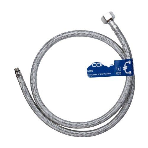 Шланг підводка для води 120см d17мм 1/2