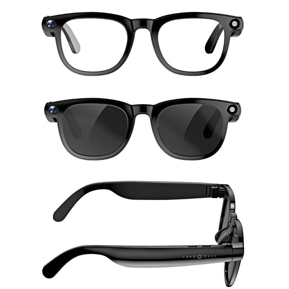 Смарт-окуляри з камерою з ШІ-функціями, асистент, голосове управління, перекладач, захист від вологи, Bluetooth, WiFi 2K/1080P Кам'янець-Подільський - фото 13