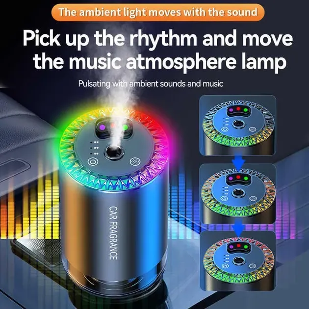 Умный автомобильный ароматизатор с проекцией Aroma 300mAh, 50 мл Коломия - фото 5