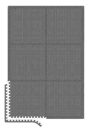 Мат-пазл Hop-Sport EVA 1см HS-A010PM - 6 частин сірий Київ