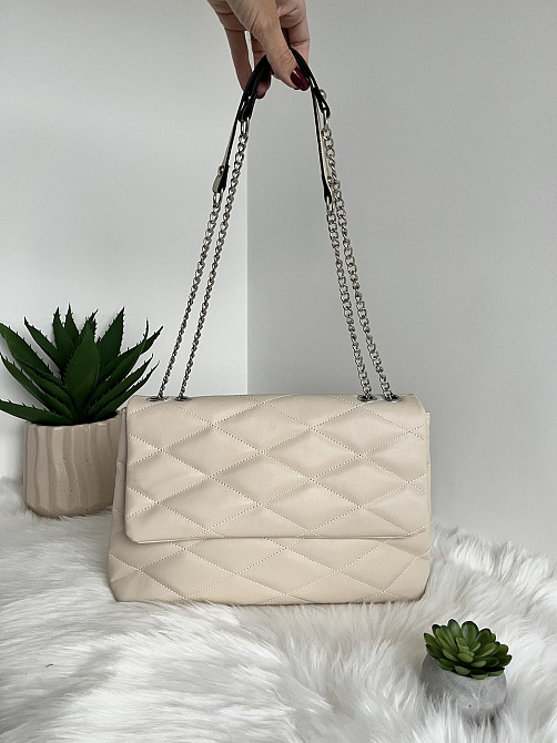 Женская сумка конверт клатч молодежная ручки трансформеры Турция женские сумочки и клатчи сумочка Крохатушка Бежевый Киев - изображение 5