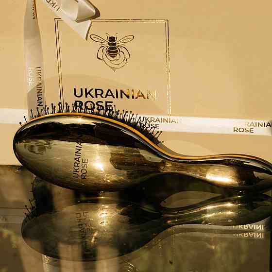 Щітка золотиста в коробці Ukrainian Rose Київ