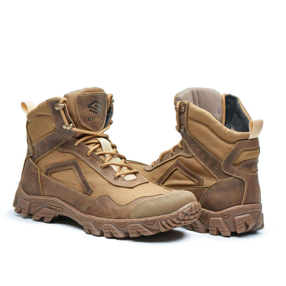 Черевики тактичні шкіряні з кордурою. Прошиті, міцні. ЗСУ 43 (28,5) Харків - фото 8