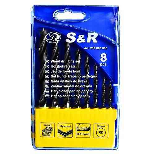 Набір свердел по дереву S & R 8 шт. 216800008 Коломия