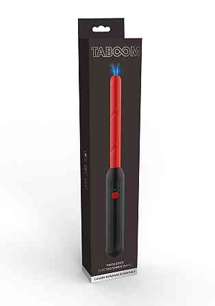 Електростимулятор Стік Taboom Prick Stick Electro Shock Wand червоно-чорний, 34 см Sex Aura Київ