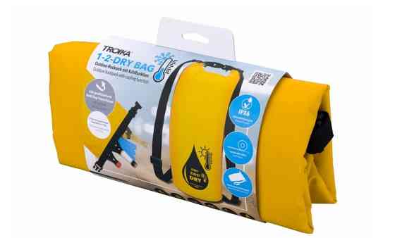 Сумка-рюкзак водонепроницаемый Troika 10л IPX6 с функцией охлаждения (Желтый) Киев
