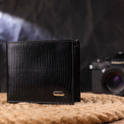 Гаманець Canpellini З натуральної шкіри Чорний (21587) Вінниця - фото 10