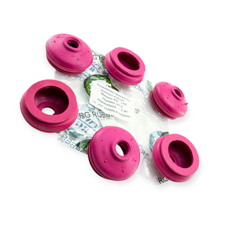 Пыльник тяг Москвич 412 красный RG (6шт) рулевых Мукачево - изображение 1