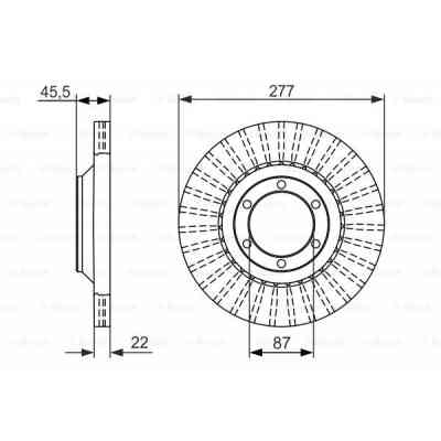 Гальмівний диск Bosch 0 986 479 702 Вінниця