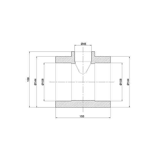 Трійник PPR Thermo Alliance 110х50х110 Київ