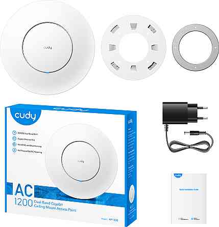 Точка доступу Cudy AP1300, AC1200 WiFi Gigabit Access Point, 5GHz/2.4GHz, 1xGbE RJ4 Вінниця