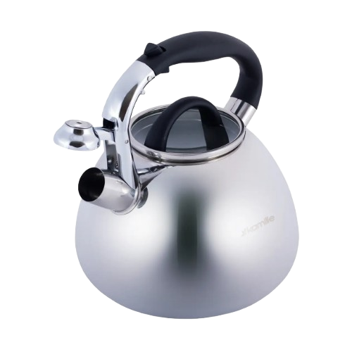 Чайник 3л нержавіюча сталь зі свистком з бакеліт.ручкою (ручка:чорний) 0674 KAMILLE Житомир - изображение 5