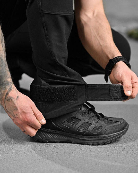 Летний тактический костюм soldier черный полиция ДЛ6404 Одесса - изображение 10