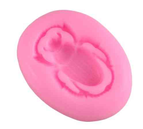 Молд силиконовый Жук 38 на 48 мм розовый Киев