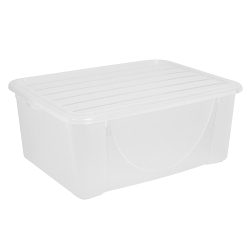 Ємність 9,6л для зберігання речей з кришкою прозорий Алеана Житомир