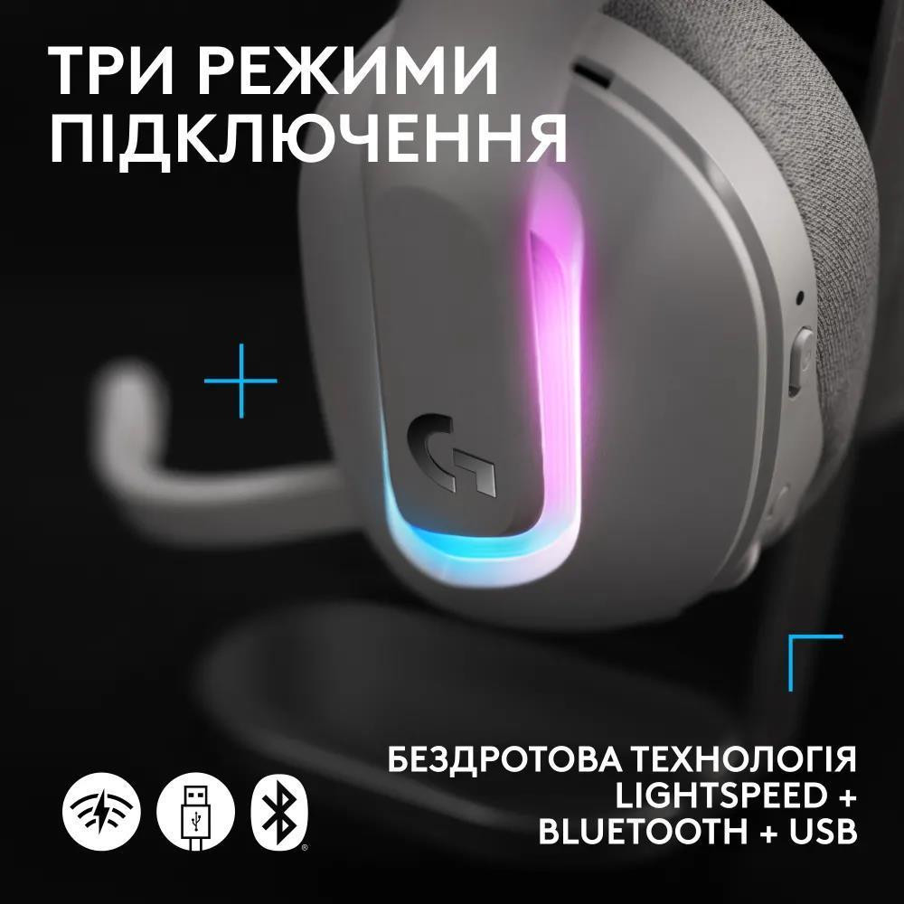 Гарнитура Logitech G522 LightSpeed Wireless Gaming Headset White (981001550) Білий Харків - фото 9