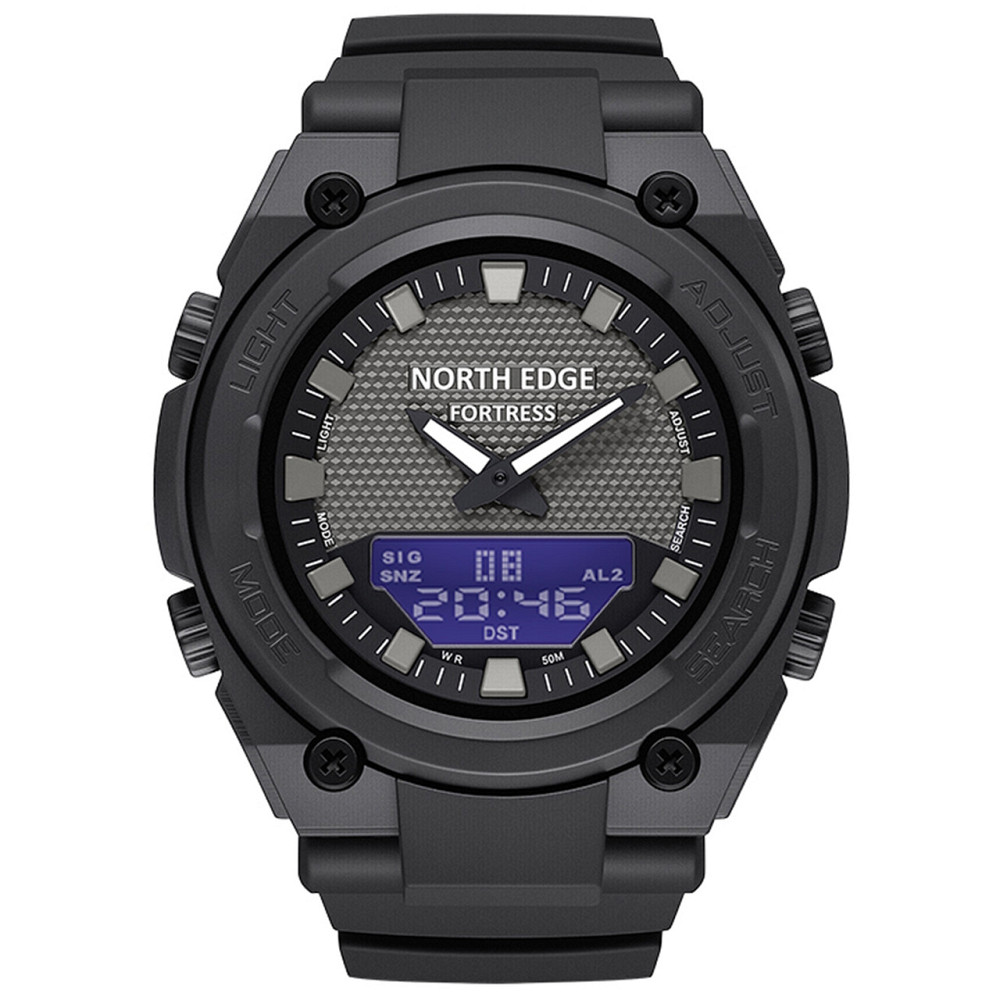 Часы мужские водостойкие тактические North Edge Fortess Черный Киев - изображение 2