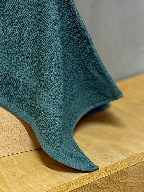 Ecotton Комплект рушників Ecotton 30х50 см махрові 6 шт. серветки для рук 380 г/м² темно-зелени Київ - фото 2