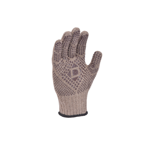 Рукавички 5702 трикотаж з малюнком ПВХ р.10(XL) клас 10 коричневий Універсал D ДКГ Житомир