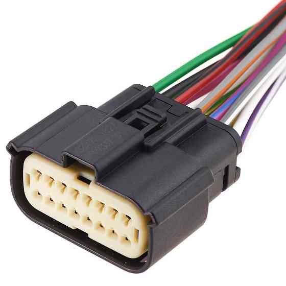 Електричний з'єднувач із дротом, 16-контактний, Фара, Чорний, Пластик, Київ