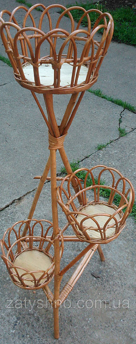 Подставка под цветы из лозы Киев - изображение 3