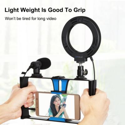Набор блогера Puluz 4in1 (ring light, mount, phone holder, microphone) (PKT3025L) Винница - изображение 4
