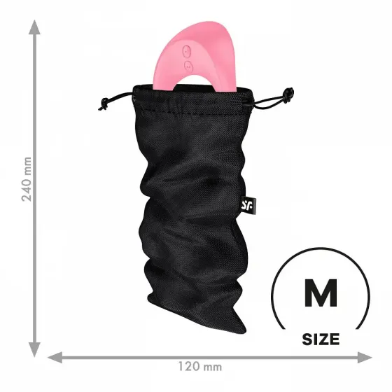 Мішечок для зберігання іграшок Satisfyer Treasure Bag M Black Львів