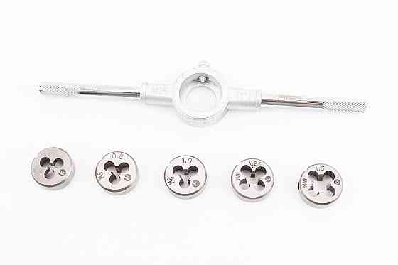 Набір плашок з тримачем d-M4/M5/M6/M8/M10 SD-8019 Київ