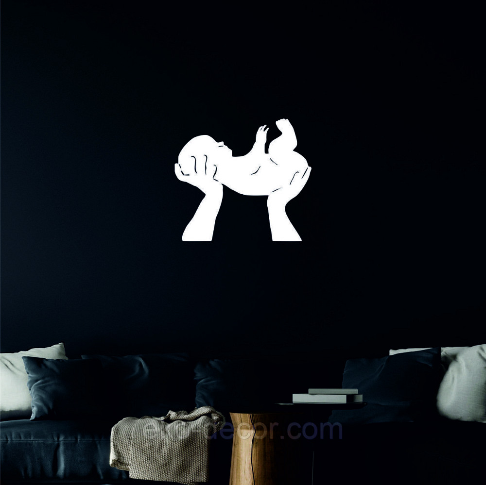 Декоративное настенное Панно «Дитя», Декор на стену 50*44 см, Белый Киев - изображение 5