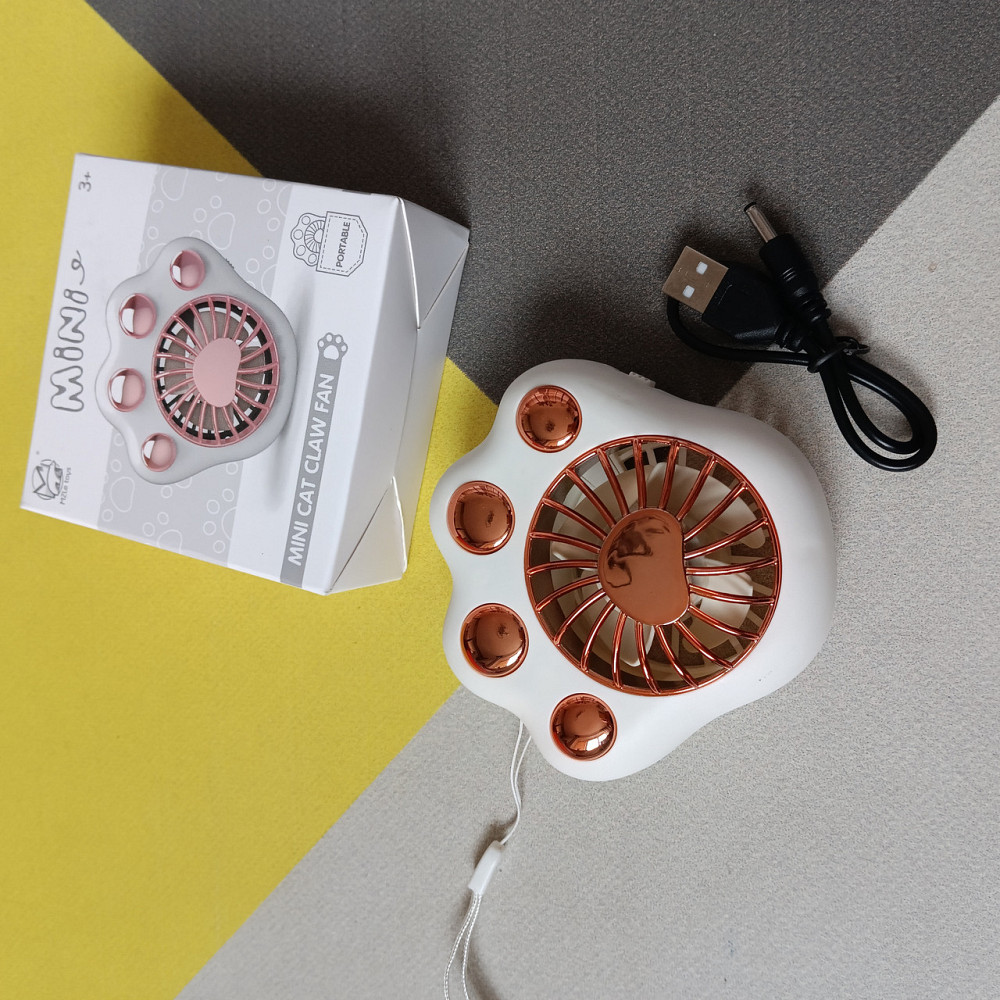 Портативный мини вентилятор белый Киев - изображение 3