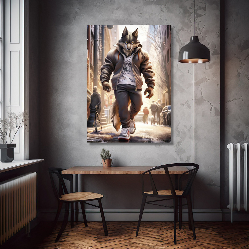 Картина Холсті в спортзал  Вовк KLM_18 60х90 см Київ - фото 2